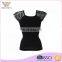 Black lace sleeve trendy design durable nylon women body control shaper