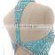 New Fashion Gorgeous High Neck Chiffon Crystal Evening Gowns Evening Dresses LX301
