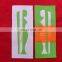 China supplier satin woven label tag center fold garment woven label