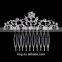 Hot Selling Fashion Crystal Flower Hair Comb Tiaras Pin Clip Hair Accessories