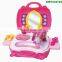 Role Play Jewelry Kit for Girls Toy Set Princess Suitcase Gift for Kids Children 3 Years Old