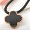 Women Jewelry Stainless Steel Four Leaf Clover Pendant Flower Necklace