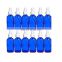 4 oz. Cobalt Blue Boston Round GLASS Spray Bottle with WHITE Fine Mist Sprayer