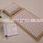 Eco friendly 100% cotton cover plastic spike back pain relief acupressure mat and pillow set
