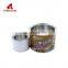 Metal cylinder tin container tinplate round tin can