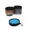 Pet Life Oxford Fabric Travel Livestock Water Bowl And Food Bowl
