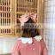 6599/New Arrival Long Sleeve Cute Floral Neck t Shirts for Kids Girls Spring Fashion Fresh Girls Top