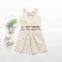 2020 summer baby girls clothes sets sleeveless striped tops + pants 2pcs sets children clothes