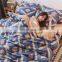 2020 hot selling drop shipping reactive printing floral cotton and flannel super soft and warm bed linen 4pcs bedding set