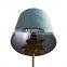 Hot sale indoor lighting tree shape metal material  vintage hotel nightstand lights with green lint lampshade