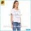 Fashion Women White Plain Short Sleeve Wholesale T-Shirts Made In China