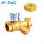 cw617n brass lockable ball valve with filter y-strainer supplier with long steel handle