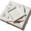 Special Occasions 16x16cm bagasse square plates for hot or cold food