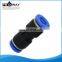 Quick-acting coupling for hot tub water hose plastic tube fittings