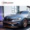 4 series F82 M4 GTS style carbon finber front spoiler rear wing for F82 M4 GTS rear spoiler front skirt