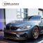 4 series F82 M4 GTS style carbon finber front spoiler rear wing for F82 M4 GTS rear spoiler front skirt