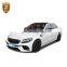 PUR Materials Car Fenders Front Bumper Lip for MB C65 C65S W205 Body Kit