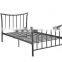 Hotel Metal Bed Frame Without Mattress / Steel Single Military Metal Bed Frame