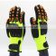 Custom Oilfield Protection Impact Electrical Oil Gas Hand Mechanic Work Anti Gloves Cut Resistant TPR Impact Gloves