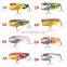 The Newest 6cm 12.6g 3D Eyes Hard Popper With Graceful Spoons Lures For Saltwater Freshwater Topwater Popper