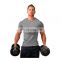 Customized Men's Short Sleeve Round Neck Large Fitness Sports Muscle T-shirt