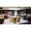 Top one cabinetry supiler free 3D design red cherry solid wood Roman column kitchen cabinet