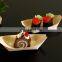 Vitalucks customized logo modern simple 9inch disposable pine birch bamboo japanese wooden sushi serving boat