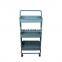 K&B high quality home design dismountable 3 tier storage trolley cart with wheels for stand