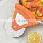 New Design Cheese Single Wheel Circle Triangle Rolling Wholesale Custom Plastic Pizza Cutter