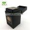 Luxury scent packaging fancy paper flip top perfume fragrance box with black