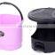 Colorful unique wholesale plastic trash bin office small hanging waste can plastic waste bin