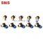 SNS SPH Series pneumatic 90 degree elbow male thread push to connect pipe fittings quick tube joints