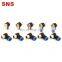 SNS SPH Series pneumatic 90 degree elbow male thread push to connect pipe fittings quick tube joints