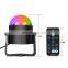 LED 3W RGB Crystal Magic Rotating Ball Remote Control Projector Lamp For KTV Party Club Disco DJ Stage Lamp