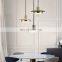 Nordic Simple New Concrete Marble Lantern Design Lighting Golden Cafe Restaurant Post Pendant Lamp