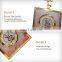 Home Decor Elk Agate Square Desk Table Clock