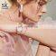 SHENGKE Romantic Dial Girl Watch K0171L Lady Flowers Design Watch Pink