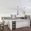 White shaker modern layout design bespoke pantry storage wood slat kitchen cabinetry