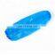 wholesale disposable plastic arm sleeve cover blue PE oversleeve With Elastic Cuff