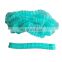 Cleaning Disposable Bouffant Cap 24inch 100 Pack White/Blue Hair Net