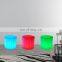 16 colors light up modern sofa corner hard plastic led sofa set LED night club sofa