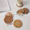 Handmade 6 Pcs set Rattan Coasters with Square holder High Quality Straw Mat for Cup and Mug Wholesale in Bulk
