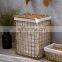 European Style Natural Water Hyacinth Handmade Organic Laundry Storage Basket Hamper With Lid Best Price Vietnam Supplier