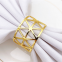 Hotel Restaurant Rose Gold Silver Colored Napkin Rings For Table Decoration Wedding