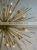 Modern Nordic Spark Ball Shape Led Brass Chandelier Starburst Sputnik Dandelion Hanging Lamp Art Candle Pendant Light