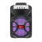 SING-E ZQS6138 6 Inch Trolley Party Subwoofer Speakers With Display Screen Support BlueTooth,TWS,TF Card,AUX,FM With RGB Lights