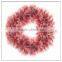 Christmas wonderland decorative holiday mesh/pvc wreath for lights decoration