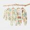 Cotton baby kids 2pcs set high waist belly protector long sleeve Children's pajamas home clothes with wholdsale