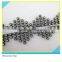 Diamante Plastic Strip Sew on Fancy Black Plastic mix Crystal 10 Yards 1 Card