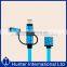 Hot Sell High Speed Flat 3 in 1 Type-C Cable